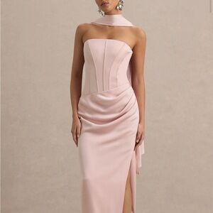 Club L London Blush Strapless Gown